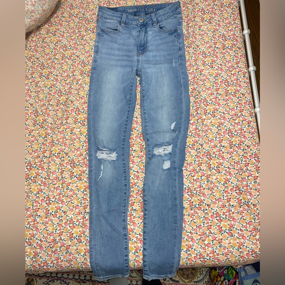 American eagle high waisted skinny jeans